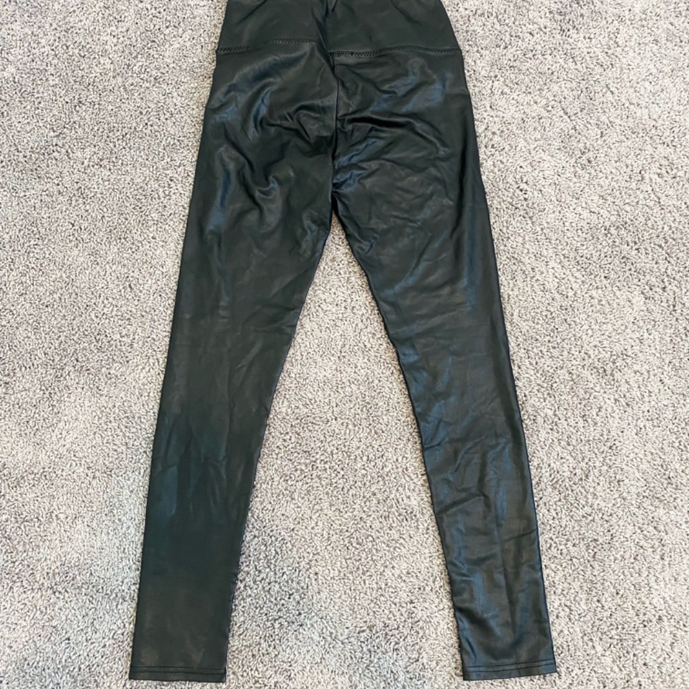 7 FOR ALL MANKIND PLEATHER LEGGINGS